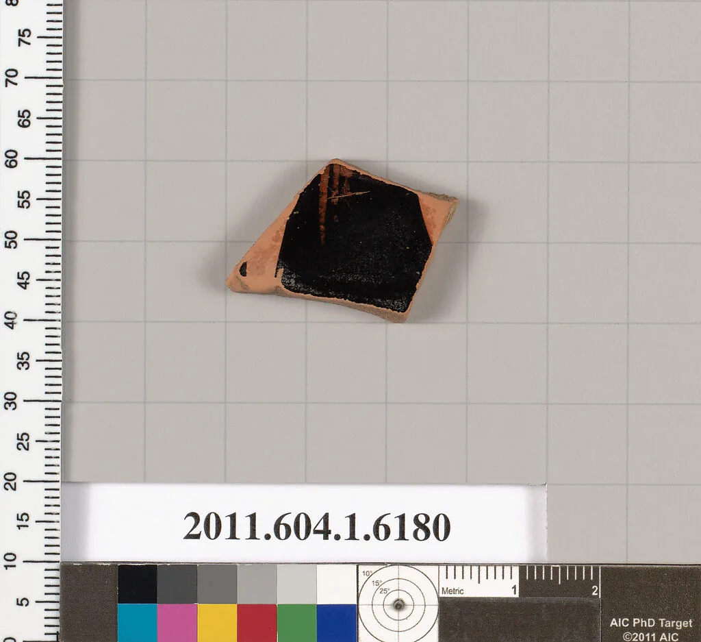 Terracotta fragment of a kylix (drinking cup) — Unknown