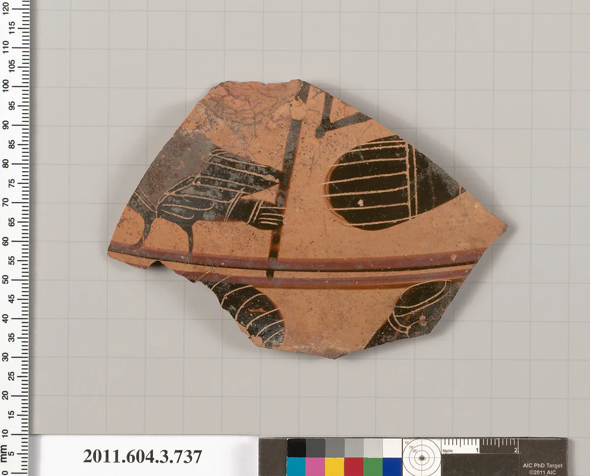 Terracotta fragment of a neck-amphora (jar) — Unknown