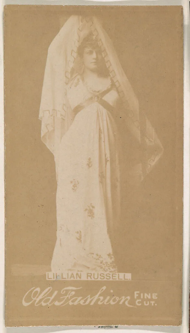 Lillian Russell, from the Actresses series (N664) promoting Old Fashion Fine Cut Tobacco — Unknown