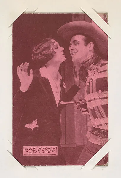 Jack Donovan in "Hoof Marks" from Western Stars or Scenes Exhibit Cards series (W412) — Unknown
