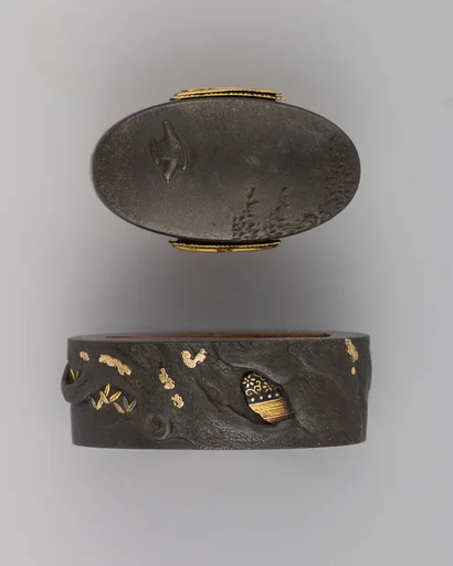 Sword-Hilt Collar and Pommel (Fuchigashira)