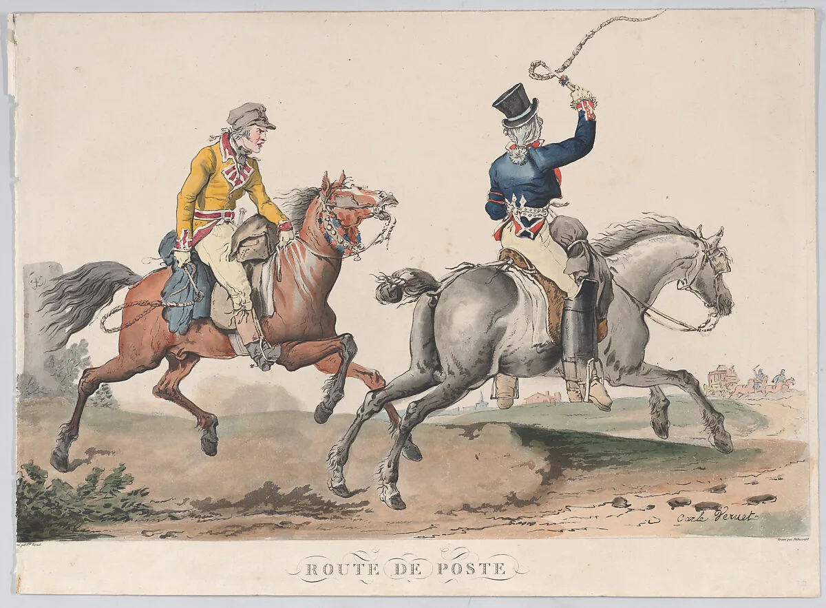Route de Poste — Louis Philibert Debucourt|Carle (Antoine Charles Horace) Vernet