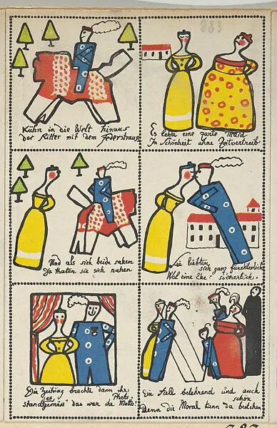 The Bold Knight (Der kühne Ritter) — Emil Orlik|Wiener Werkstätte