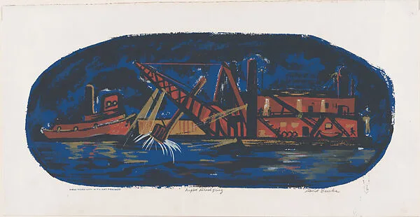 Night Dredging — David Burke|WPA