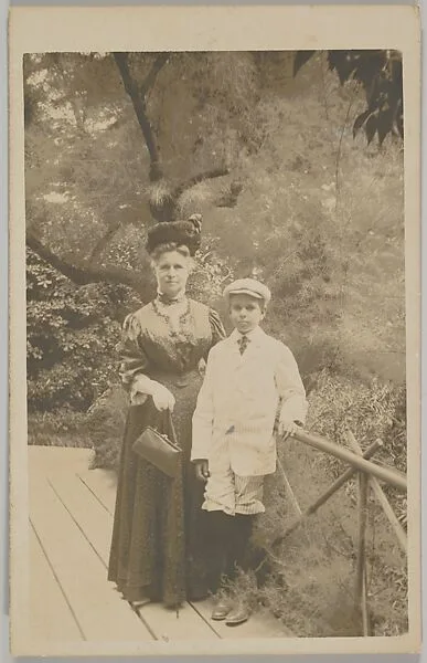 Mrs. David Maitland Armstrong and Her Son Hamilton Armstrong in Germany — Anonymous, German|Helen Neilson Armstrong|Hamilton Fish Armstrong