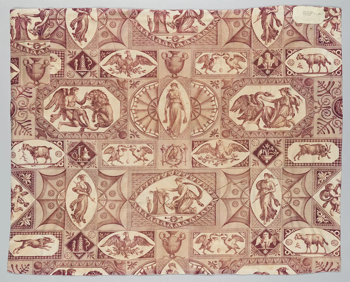 "Leda and the Swan" — Oberkampf Manufactory|Jean-Baptiste Huet I