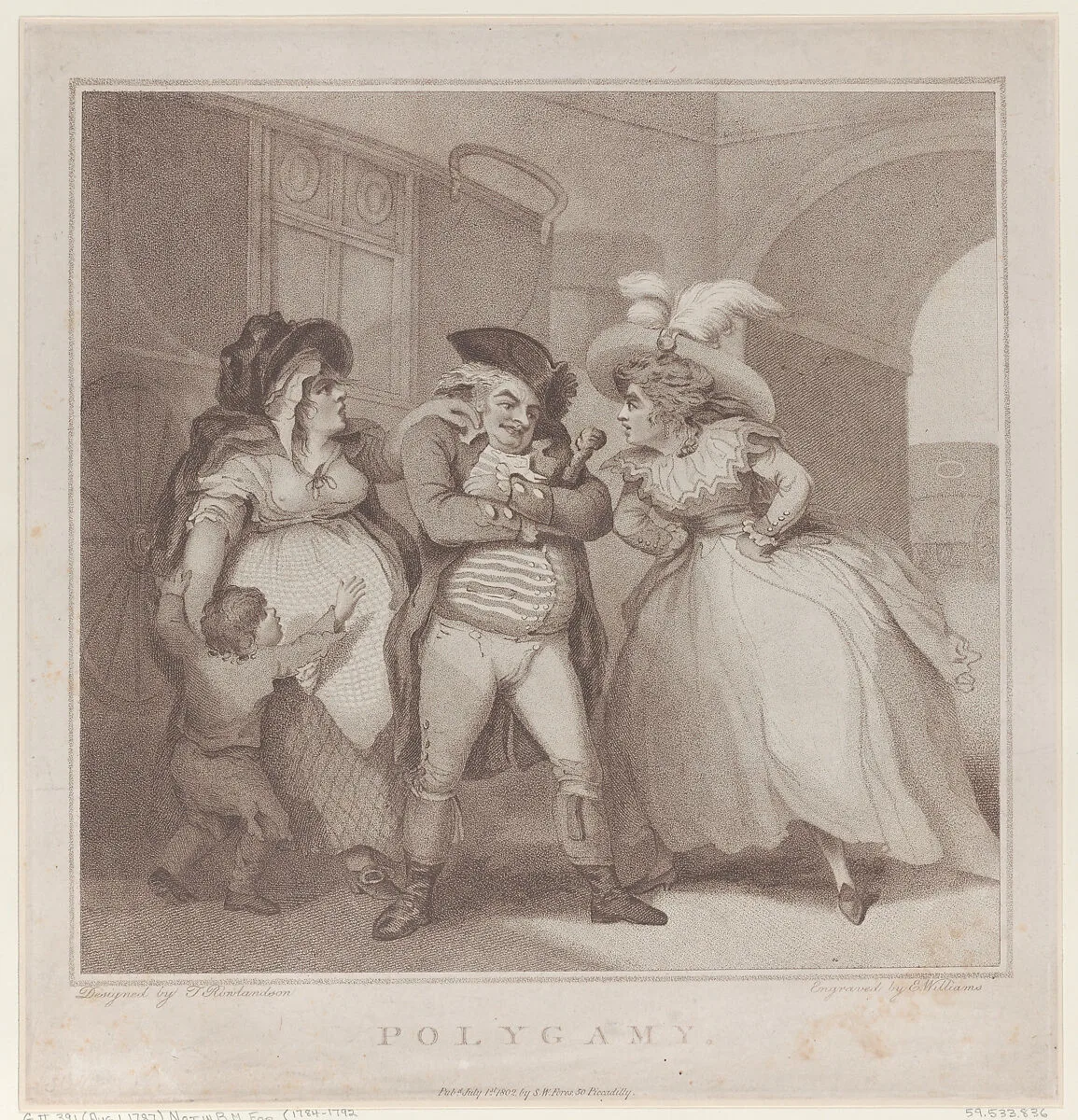 Polygamy — Thomas Rowlandson|S. W. Fores|Edward Williams the Elder
