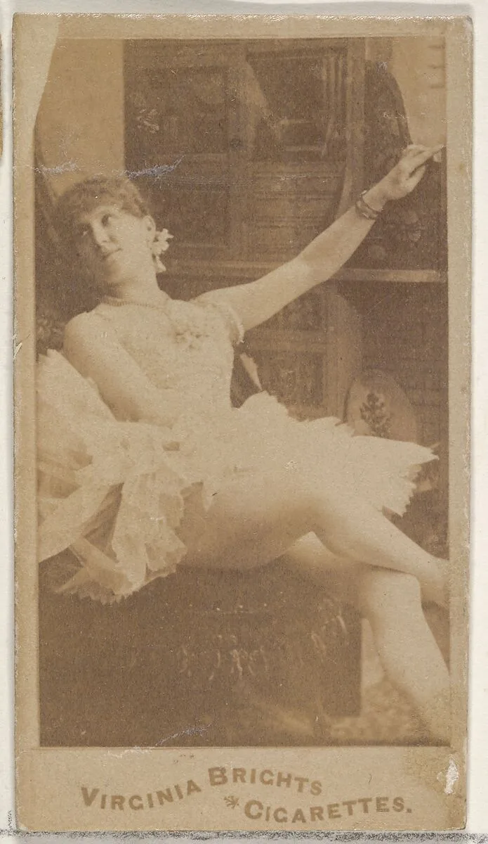From the Actors and Actresses series (N45, Type 4) for Virginia Brights Cigarettes — Allen & Ginter