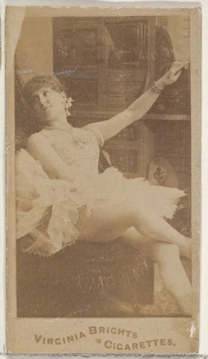 From the Actors and Actresses series (N45, Type 4) for Virginia Brights Cigarettes