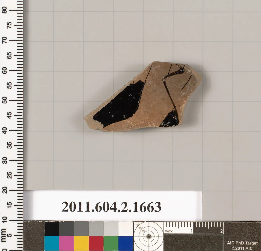Terracotta fragment of a skyphos (deep drinking cup) — Unknown