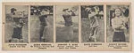 Uncut strip card with women golfers and boxer card (W500) — Unknown