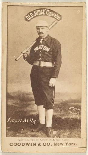 "$10,000" Kelly, Boston, from the Old Judge series (N172) for Old Judge Cigarettes