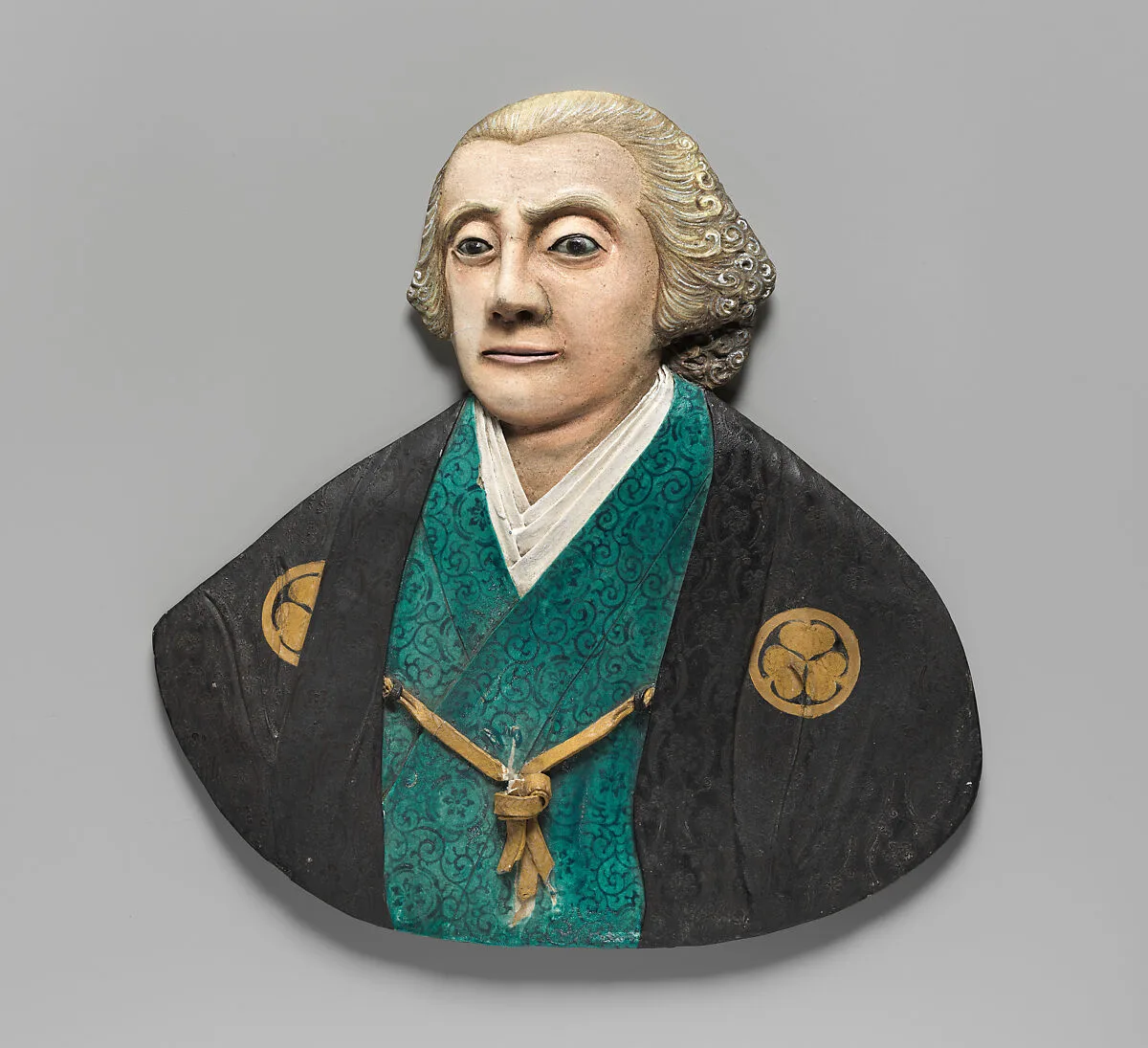 George Washington in Japanese Costume — Miyagawa Kozan