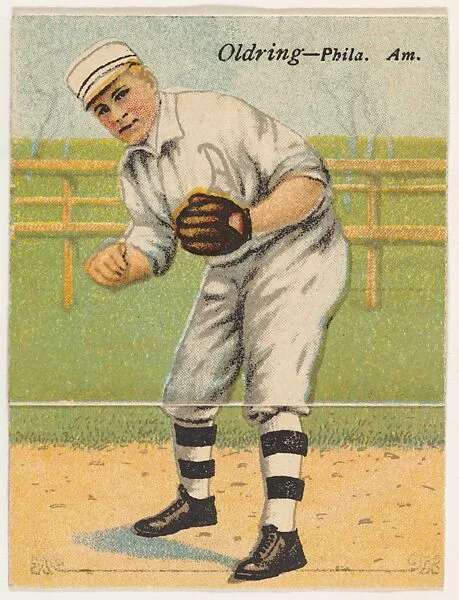 Oldring, Philadelphia, American League, from the Mecca Double Folder series (T201) — Mecca Cigarettes