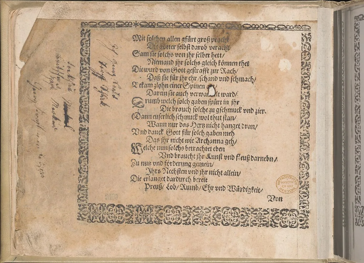 Schön Neues Modelbuch (Page 4 verso) — Johann Sibmacher|Balthasar Caymox