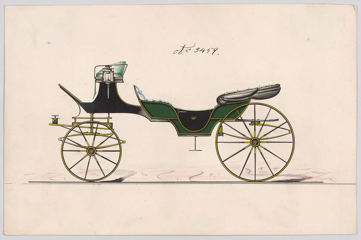 Design for Cabriolet or Victoria, no. 3459 — Brewster & Co.