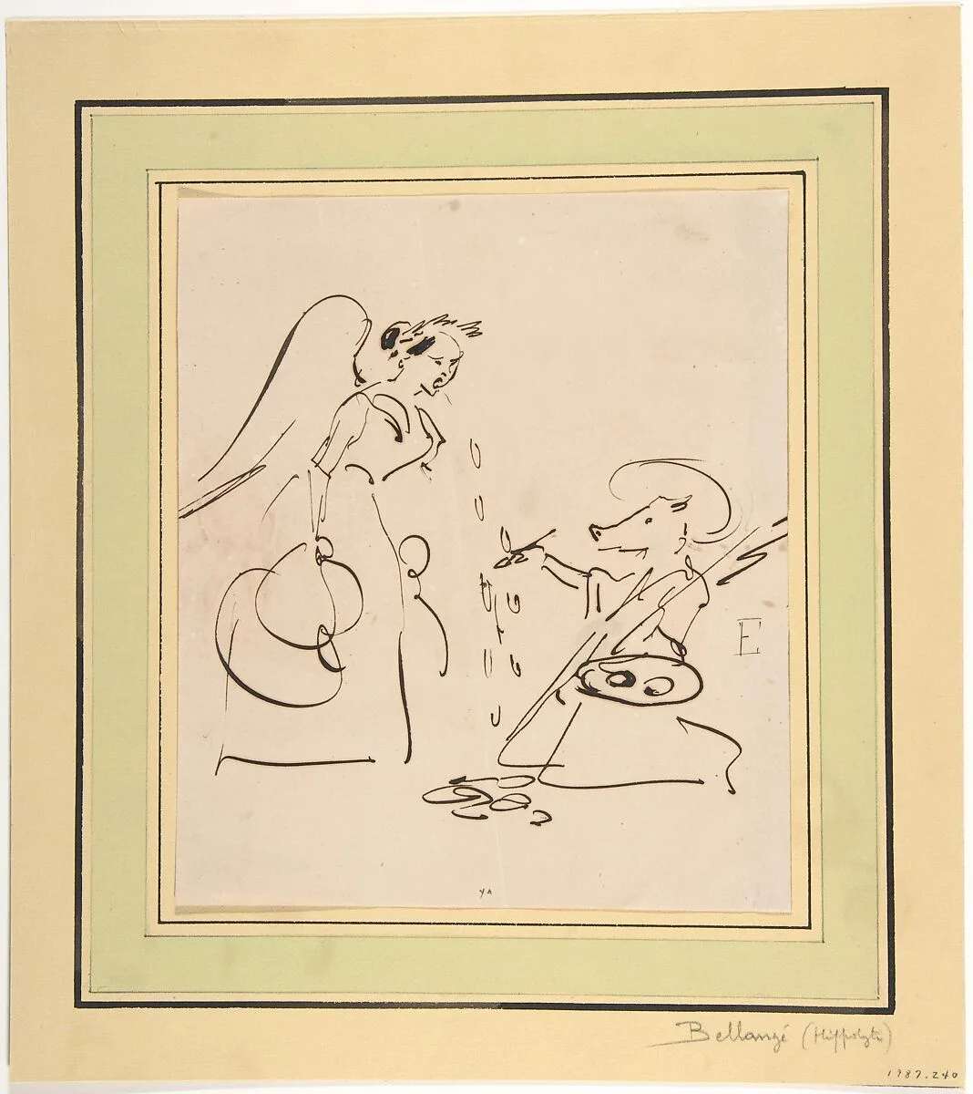 Caricature of the Art of Painting — Hippolyte Bellangé