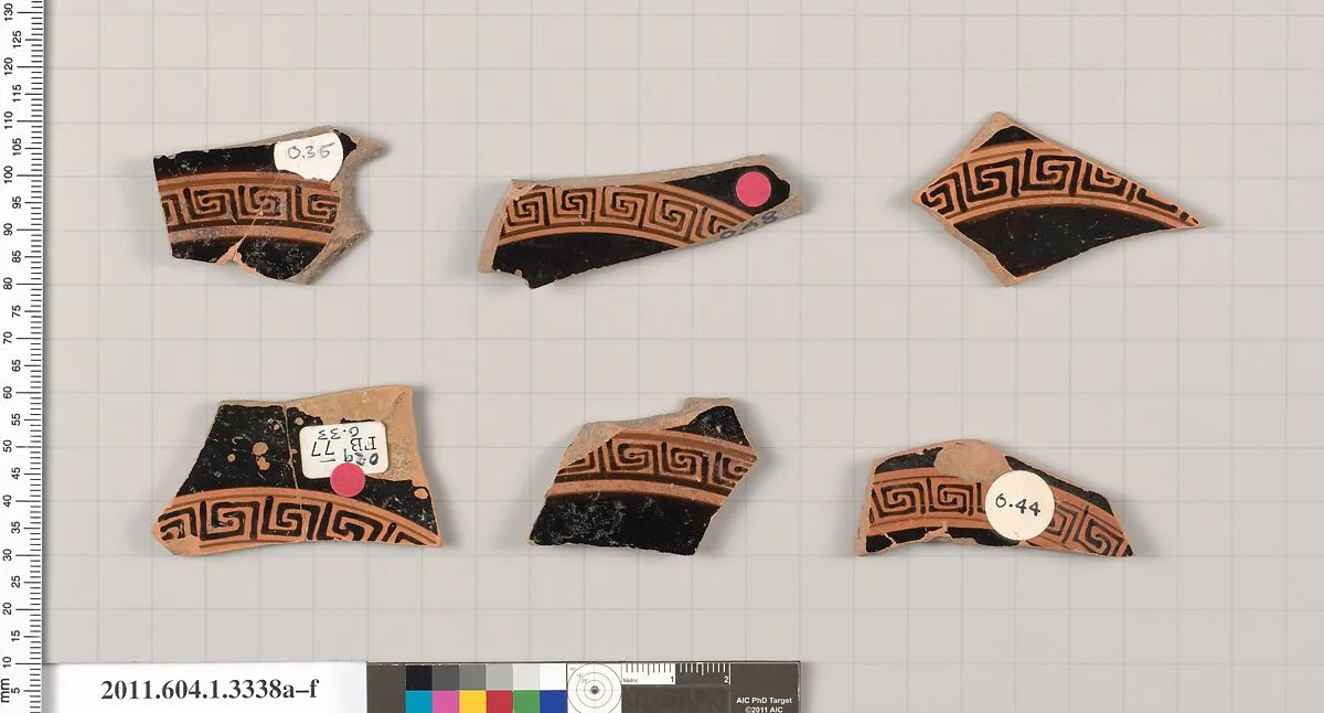 Terracotta fragments of kylikes (drinking cups) — Unknown