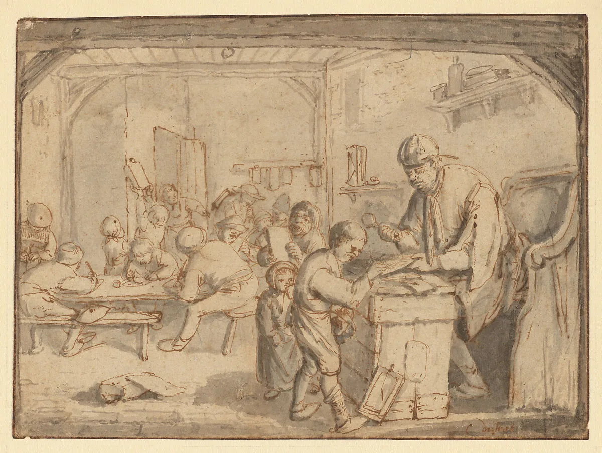 The Schoolmaster — Cornelis Dusart