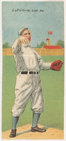 LaPorte, St. Louis, American League, from the Mecca Double Folder series (T201) — Mecca Cigarettes