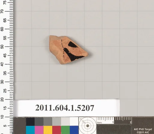 Terracotta fragment of a kylix (drinking cup)