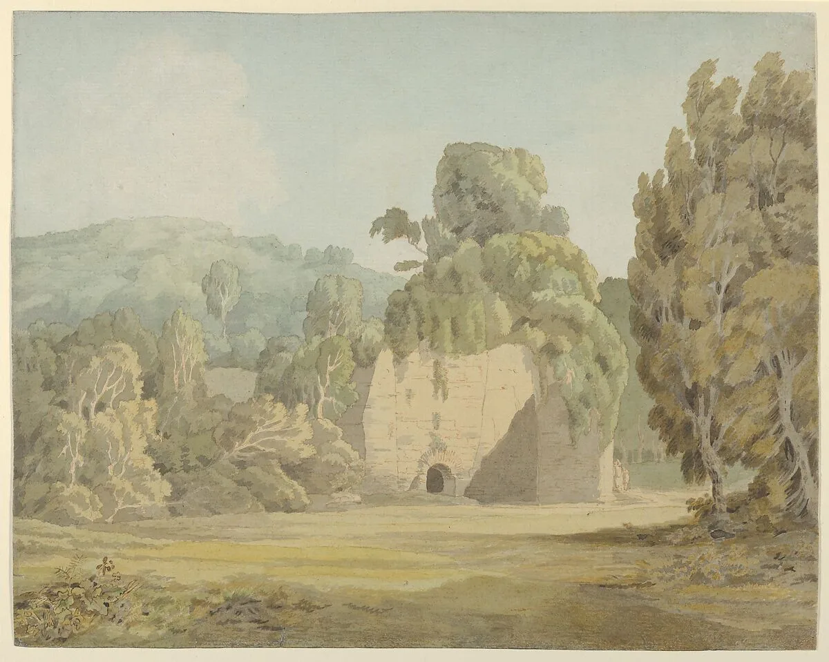 An Ivy Covered Ruin — Francis Towne