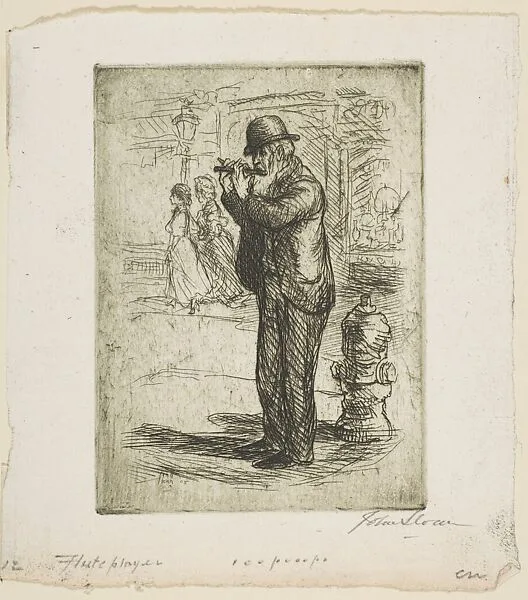 Flute Player — John Sloan