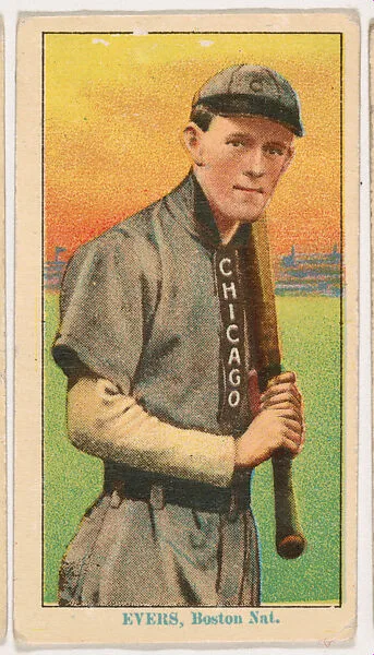 Johnny Evers, Boston, from Coupon Cigarettes Baseball Issue, 1914-1916 — Coupon Cigarettes