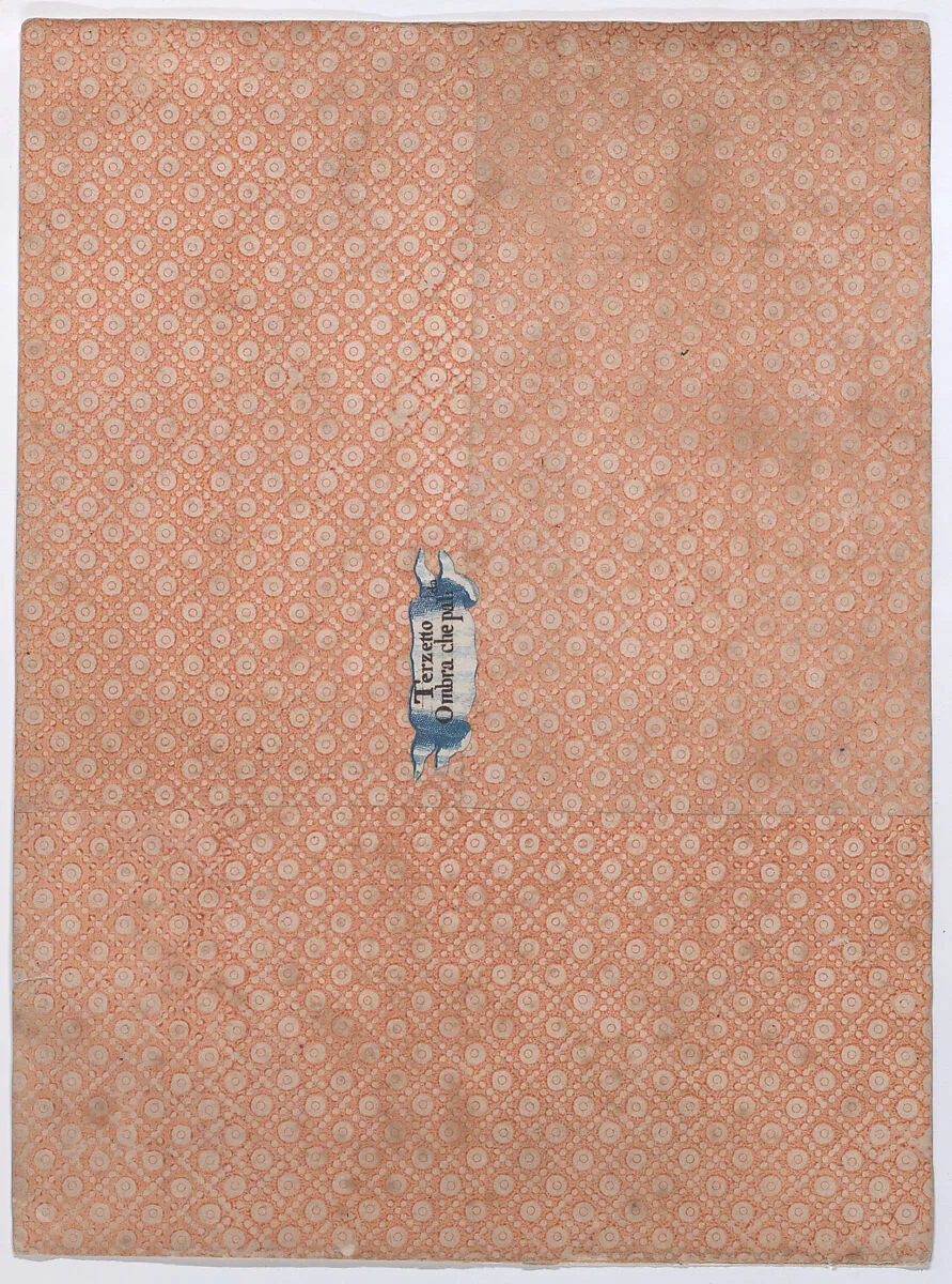 Sheet with overall dot and circle pattern — Anonymous