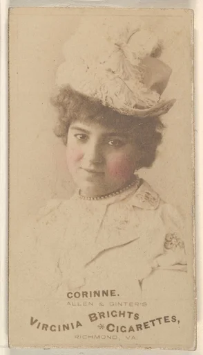 Corinne, from the Actors and Actresses series (N45, Type 1) for Virginia Brights Cigarettes