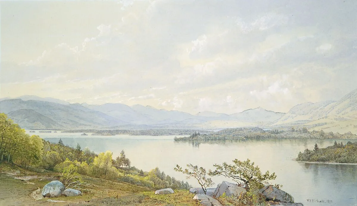 Lake Squam and the Sandwich Mountains — William Trost Richards