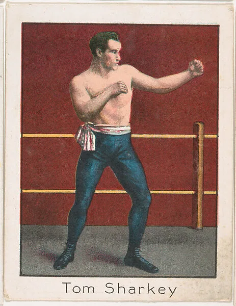 Tom Sharkey, from the Champion Athlete and Prize Fighter series (T220), issued by Mecca and Tolstoi Cigarettes — Mecca Cigarettes|Tolstoi Cigarettes