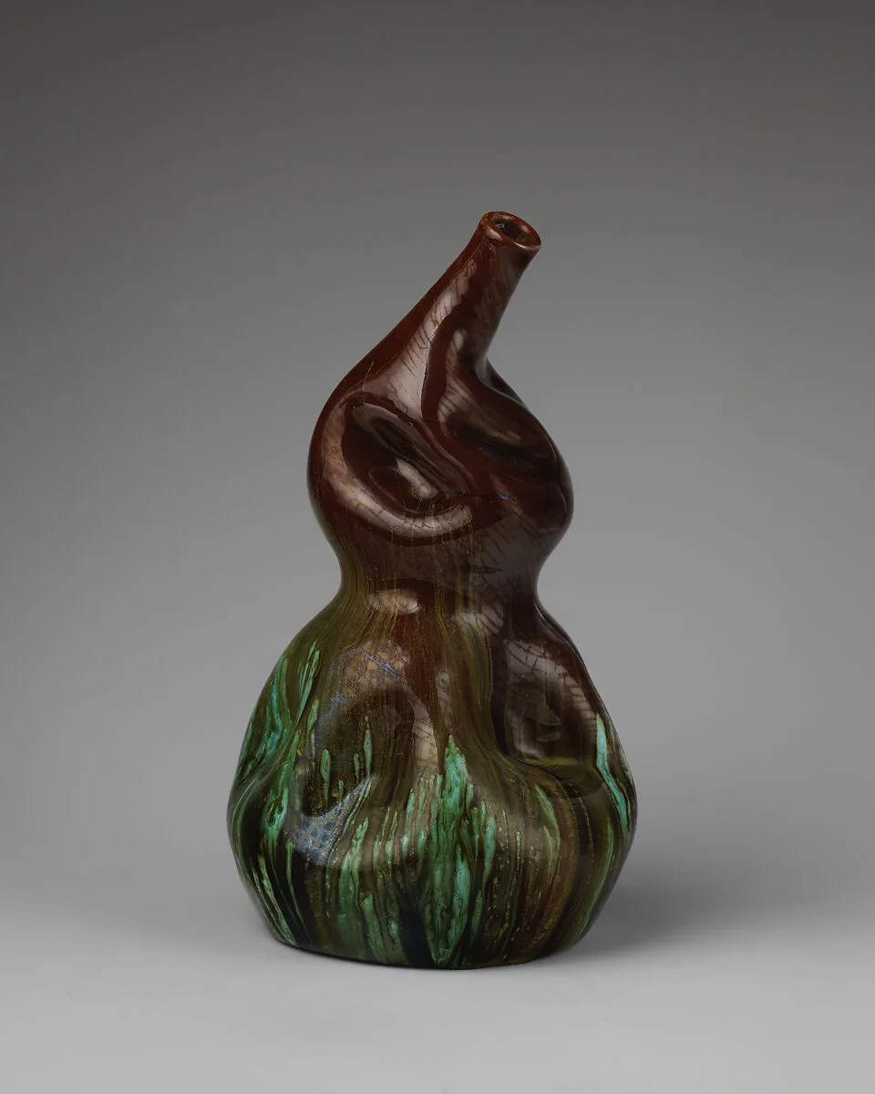 Gourd-shaped vase — Christopher Dresser|Linthorpe Pottery Works