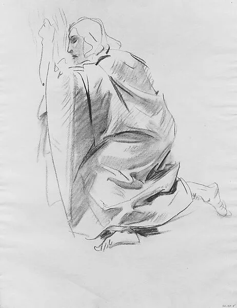 Kneeling Figure, Possible Study for "The Crucifixion" — John Singer Sargent
