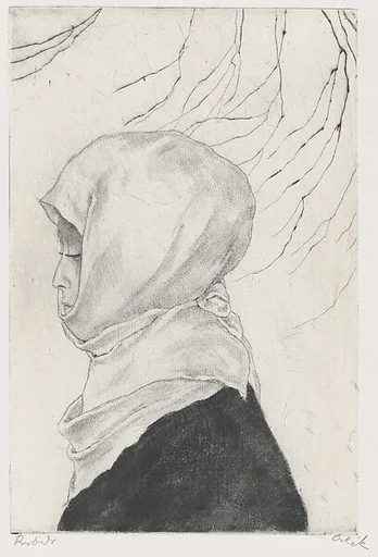 Japanese Woman in Winter Clothing