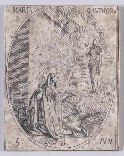 Ste. Marie des Joies (St. Mary of the Joys), June 5th, from "Les Images De Tous Les Saincts et Saintes de L'Année" (Images of All of the Saints and Religious Events of the Year)