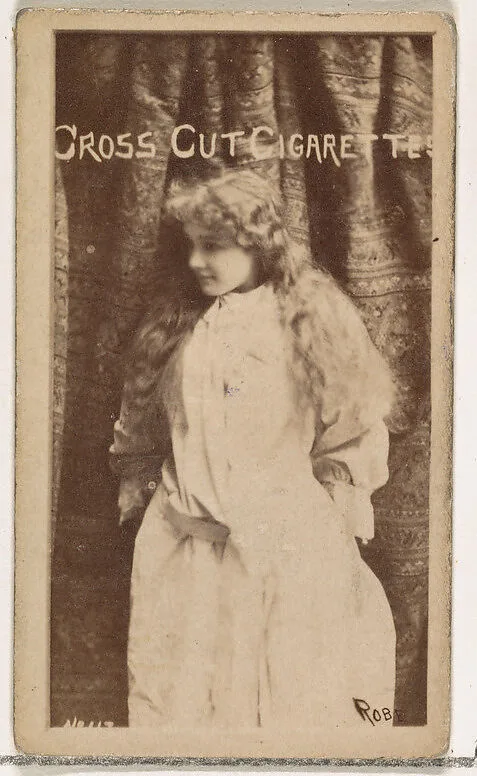 Annie Robe, from the Actors and Actresses series (N145-1) issued by Duke Sons & Co. to promote Cross Cut Cigarettes — W. Duke, Sons & Co.