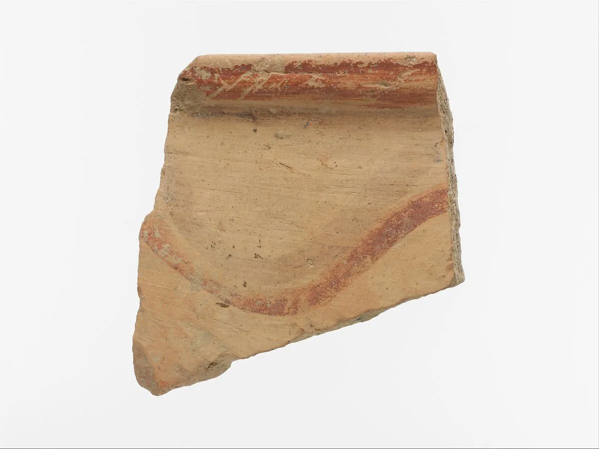 Terracotta rim of a vase — Unknown
