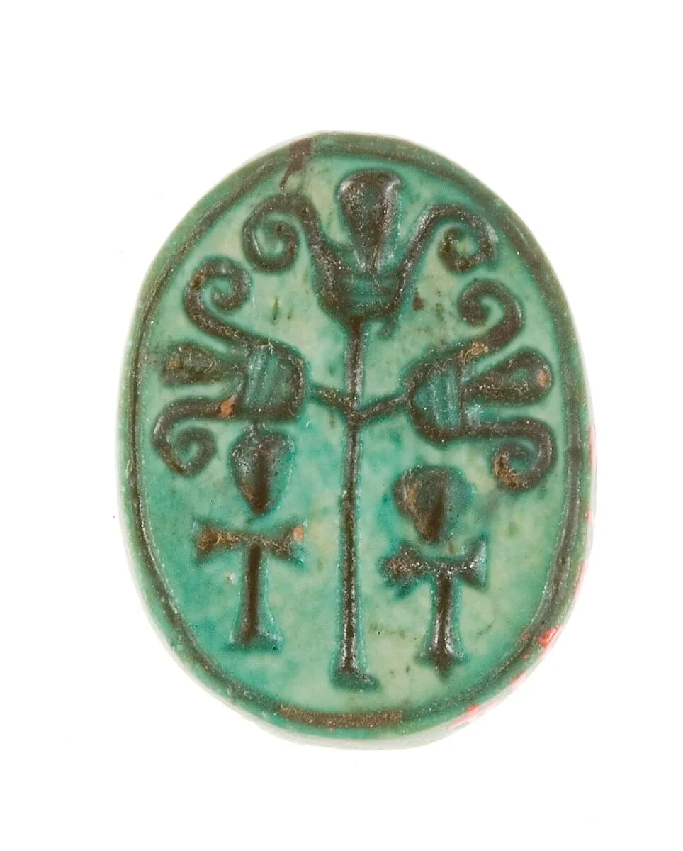 Scarab Inscribed with a Hieroglyphic Motif — Unknown