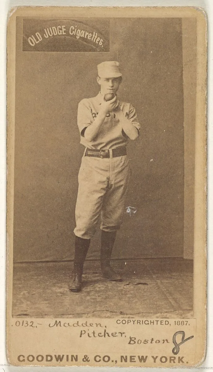 Madden, Pitcher, Boston, from the Old Judge series (N172) for Old Judge Cigarettes — Goodwin & Company