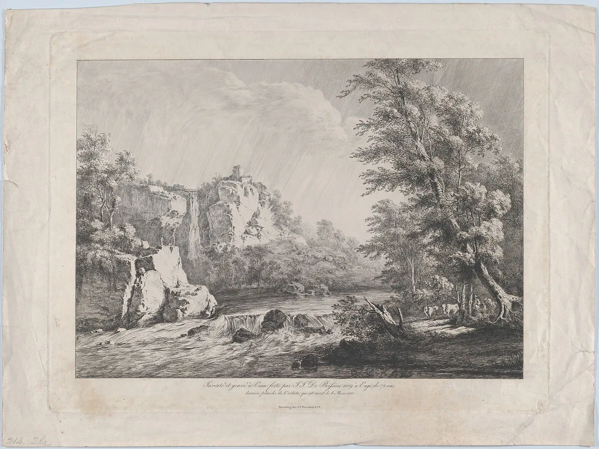 Birch Tree Uprooted by a Storm — Jean Jacques de Boissieu|Johann Friedrich Frauenholz