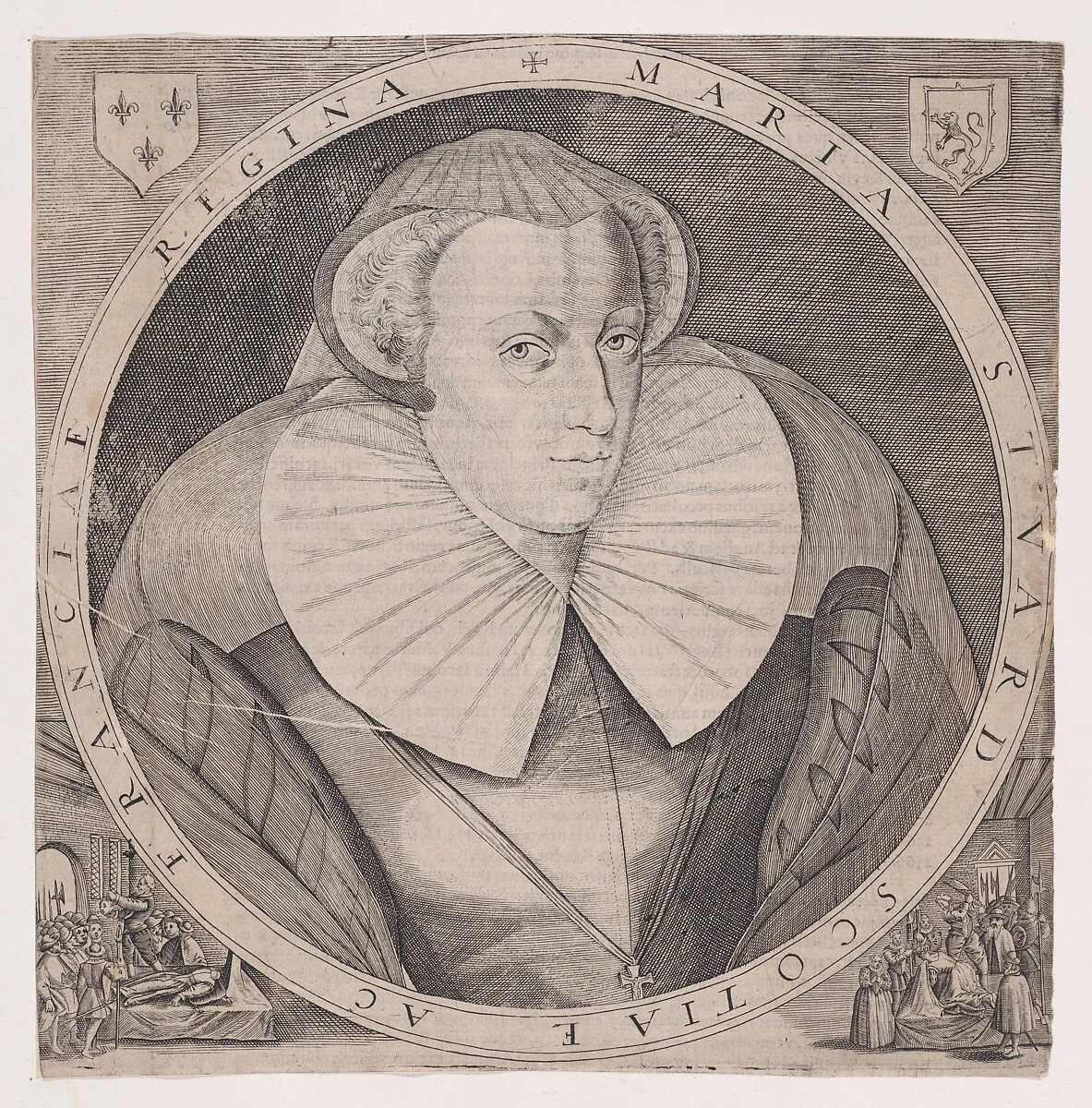 Mary, Queen of Scots (from "Historia Belgica nostri potissimum temporis, Belgii sub quatuor Burgundis et totidem Austriacis Principibus conjunctionem et gubernationem breviter," page 410) — Mary, Queen of Scots|Emanuel van Meteren