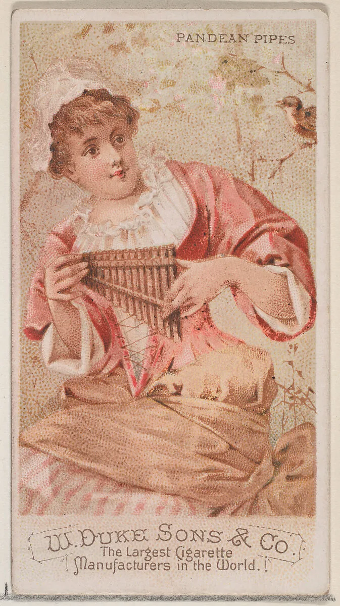 Pandean Pipes, from the Musical Instruments series (N82) for Duke brand cigarettes — W. Duke, Sons & Co.|Schumacher & Ettlinger