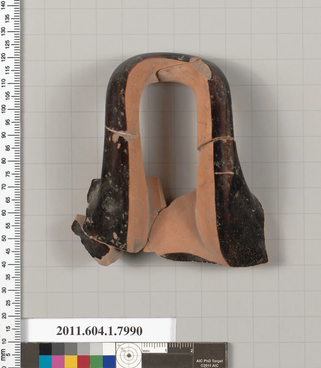 Terracotta fragment of a kylix (drinking cup) — Unknown