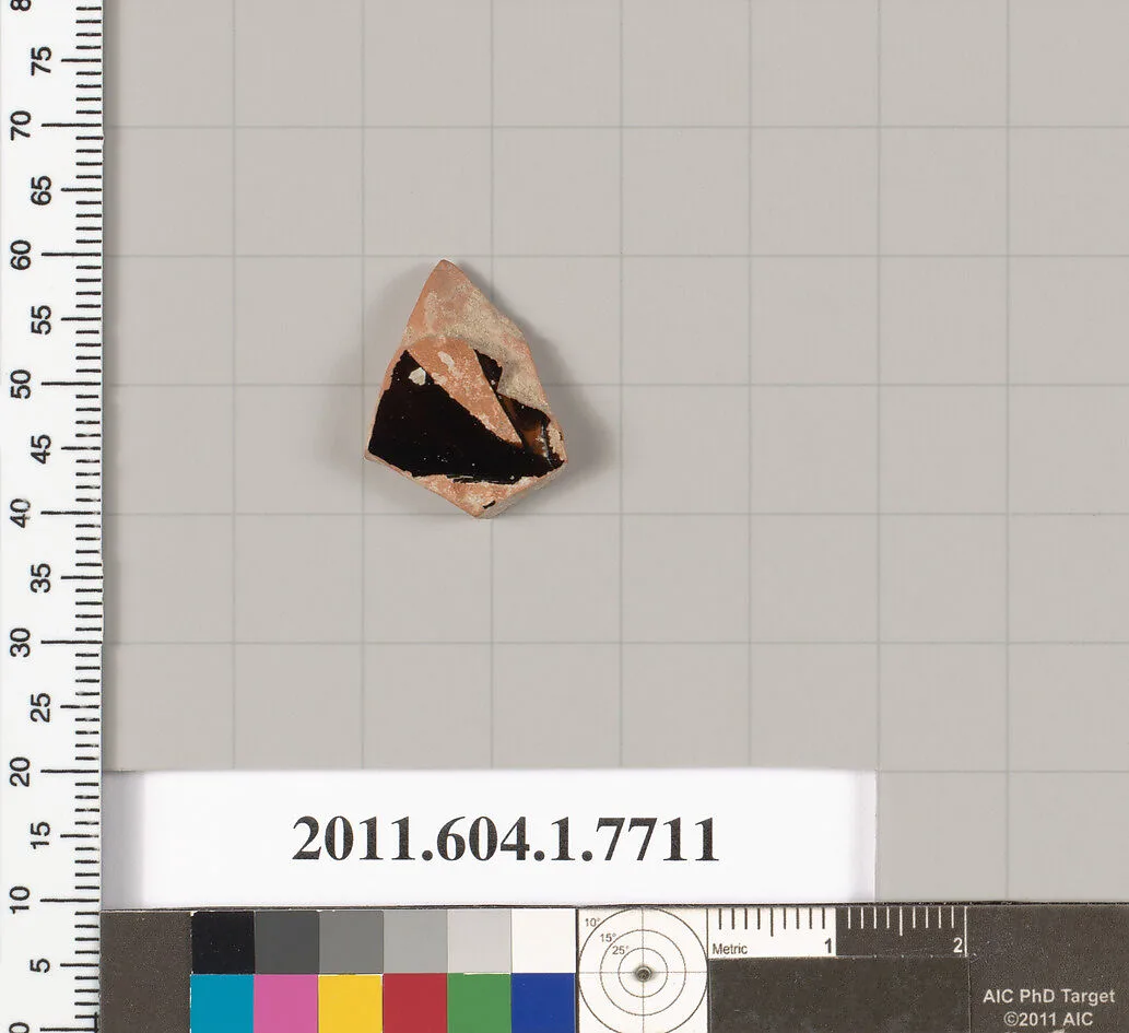 Terracotta fragment of a kylix (drinking cup) — Unknown