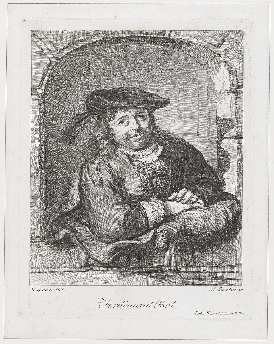 Portrait of Ferdinand Bol — Adam von Bartsch|Ferdinand Bol|Ferdinand Bol|G. Eduard Müller