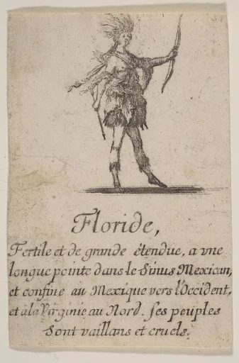 Floride, from the playing cards "Jeu de la Géographie"