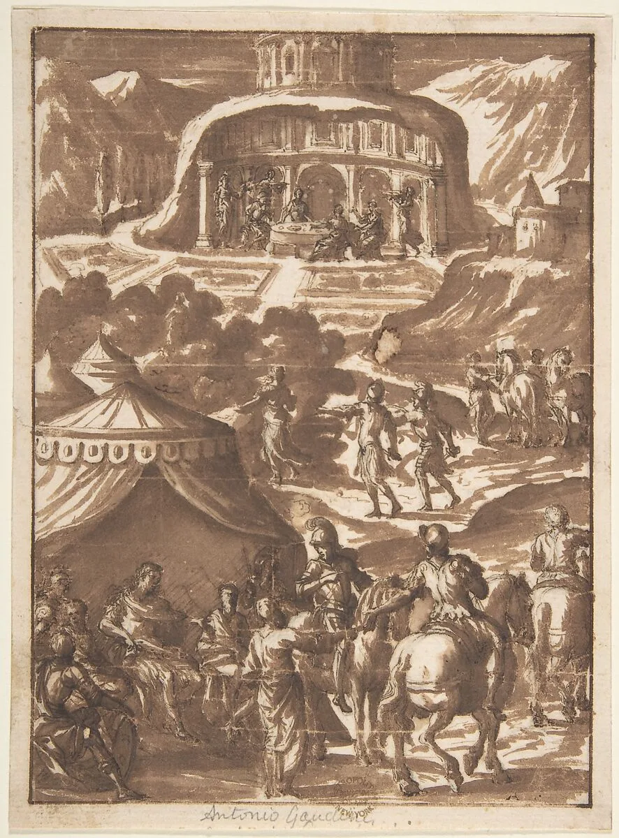 Alexander in His Tent (?) — Antonio Gandini