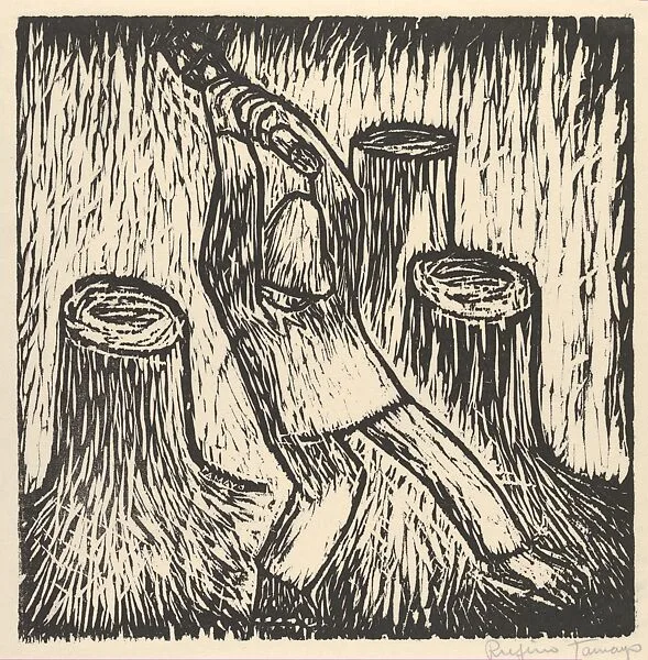 The woodcutter — Rufino Tamayo