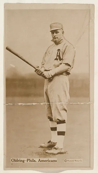 Oldring, Philadelphia Americans, from the Famous Baseball Players, Champion Athletes, and Photo Play Stars, issued by Fatima Turkish Blend Cigarettes — Liggett & Myers Tobacco Company